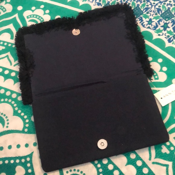 Ann Taylor Clutch with Beads & Fringe - Picture 2 of 8
